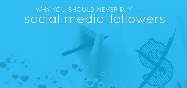 header says "why you should never buy social media followers"