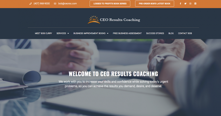 CEO Results Coaching Website