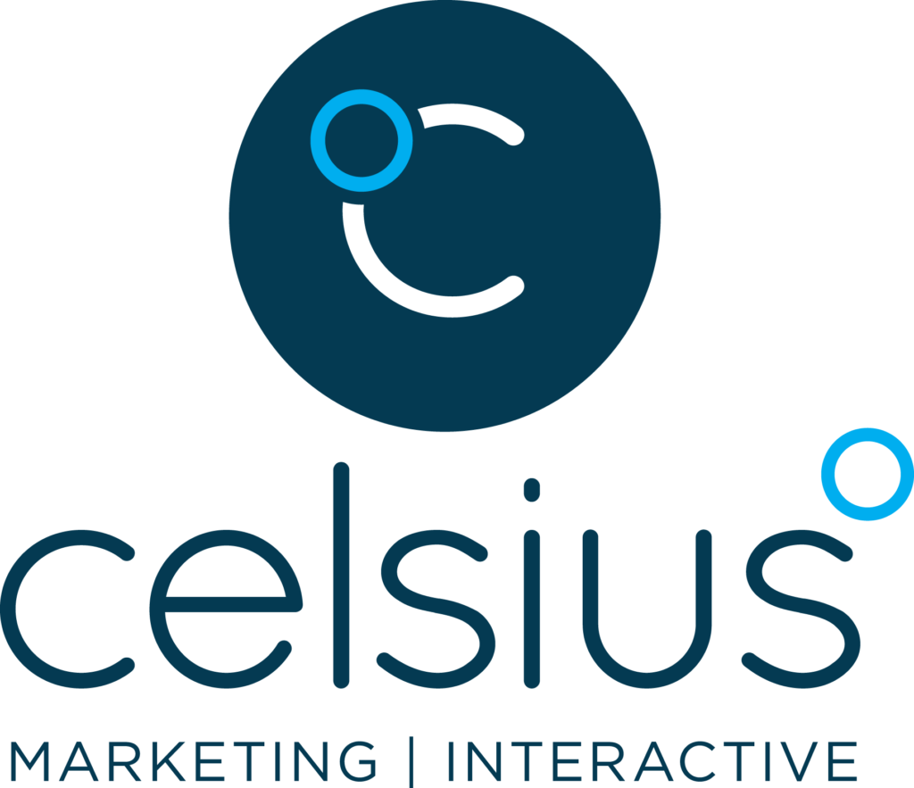 Celsius Marketing | Interactive logo (stacked)