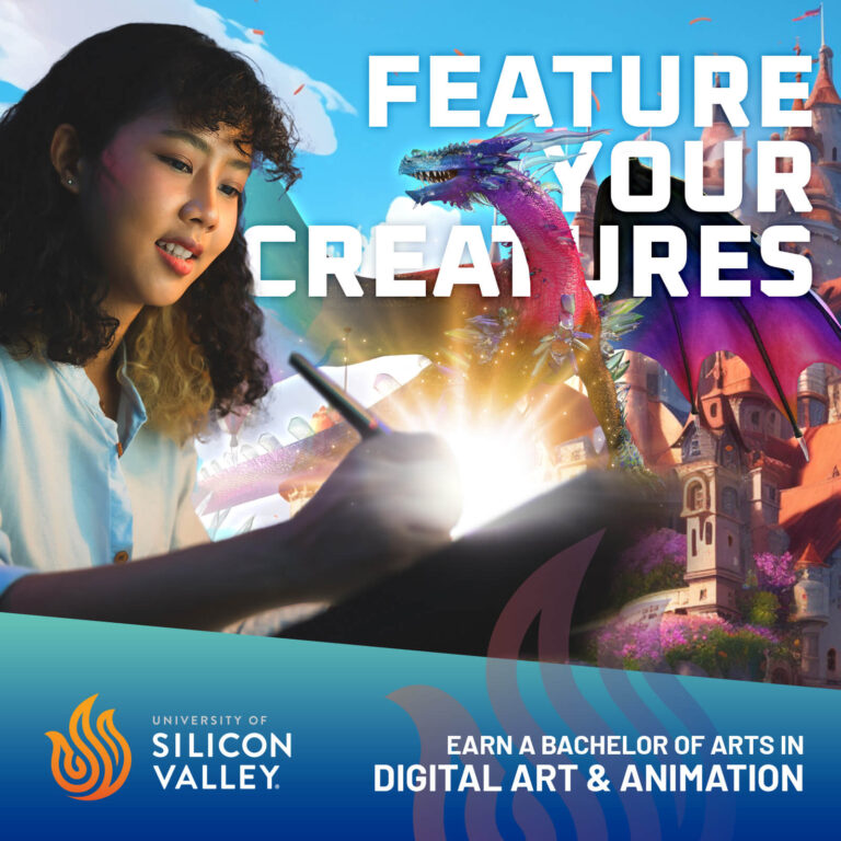 USV Digital Art & Animation ad 3: Feature your creatures.