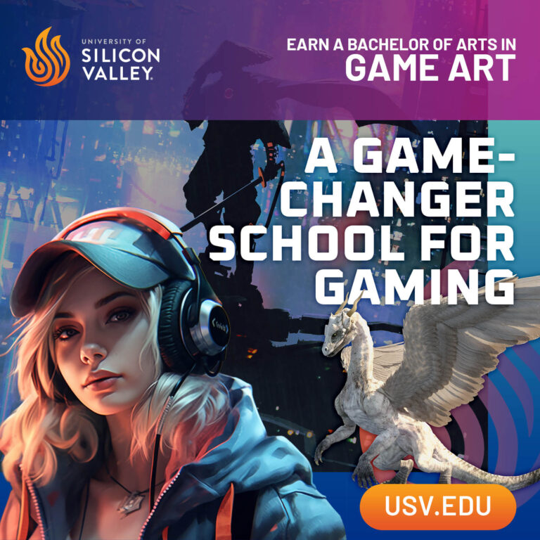 USV Game Art ad 1: A game-changer school for gaming.