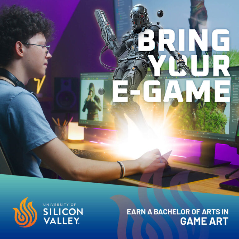 USV Game Art ad 3: Bring your e-game.