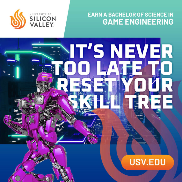 USV Game Engineering ad 2: It's never too late to reset your skill tree.